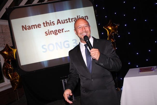 Host, Table top challenge, game show, indoor, evening entertainment
