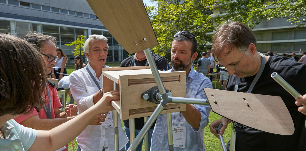Sustainable team building wind farm