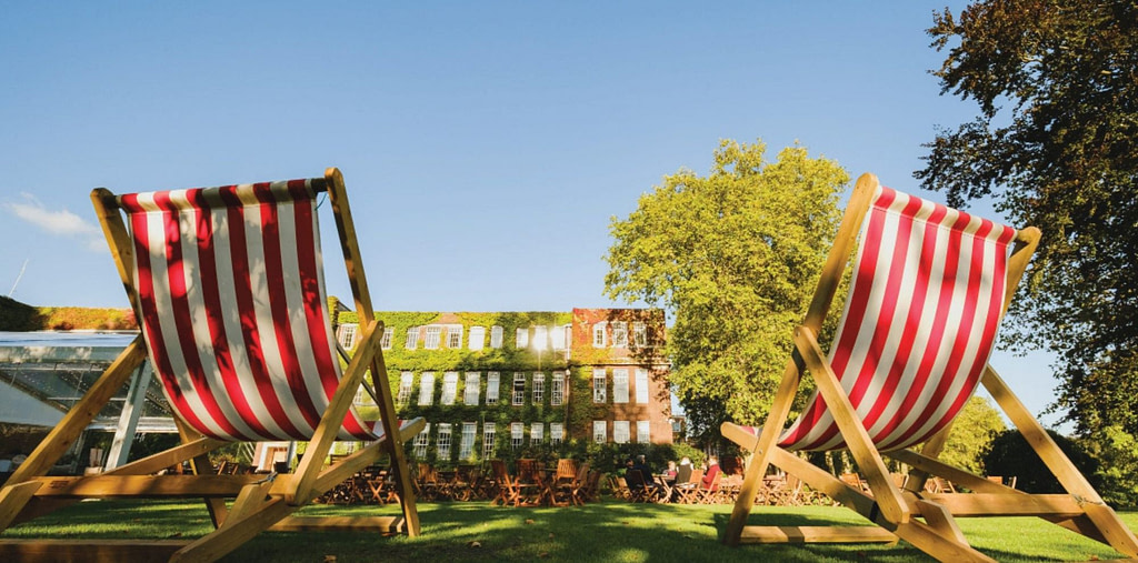 Giant festival deck chairs