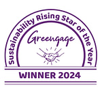Awards badge_Greengage Sustainability Rising Star Purple