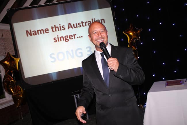 Host, Table top challenge, game show, indoor, evening entertainment